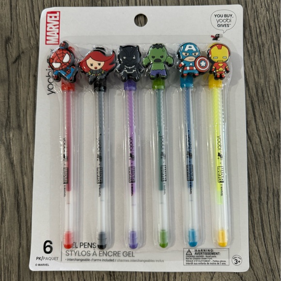 NWT Yoobi x Marvel Pencil Case and Pen Set - Picture 2 of 6